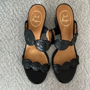 BRAND NEW Jack Rodgers  Lauren Sandals Black Womens Size 9M Summer Sandal